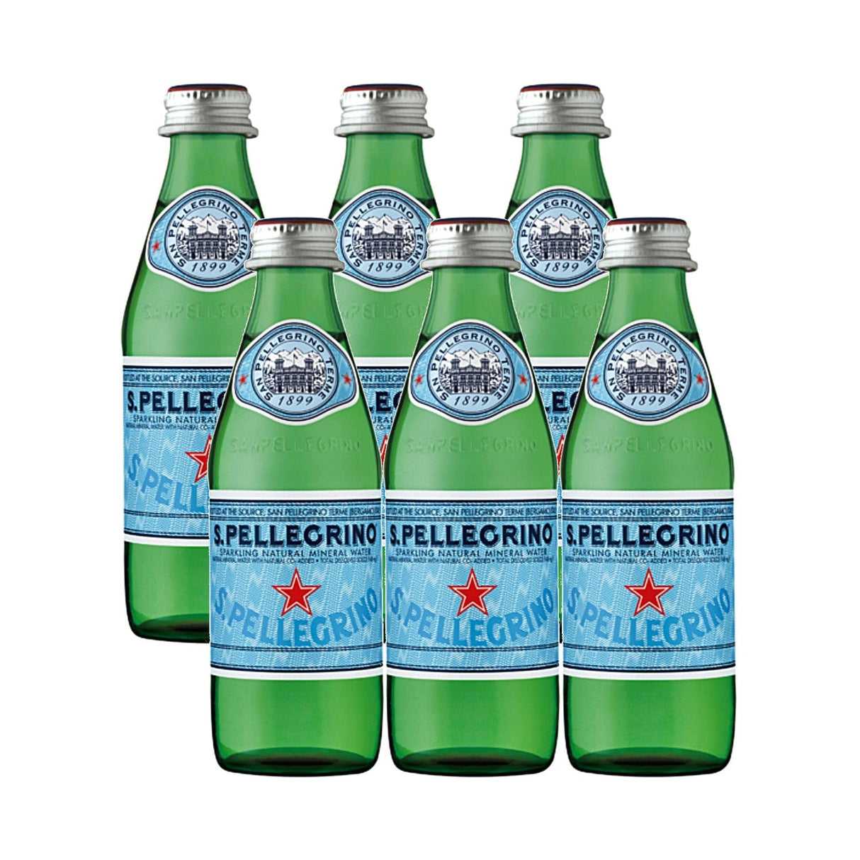 Produkt SAN PELLEGRINO Woda Woda mineralna SAN PELLEGRINO gazowana 6x0,25l 024053