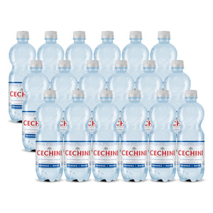 Produkt CECHINI MUSZYNA Woda wysokomineralizowana 18x Woda niskonasycona CECHINI MUSZYNA wysokozmineralizowana 0,5l K_004789_18