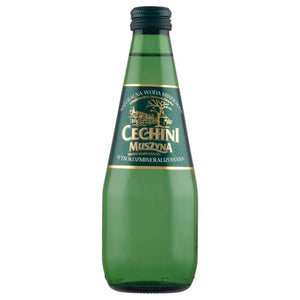 Produkt CECHINI MUSZYNA Woda wysokomineralizowana 6x Woda średnionasycona CECHINI MUSZYNA wysokozmineralizowana - szklana 0,33l K_004790_6