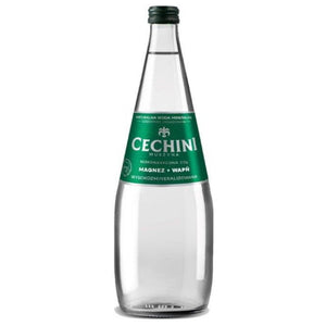 Produkt CECHINI MUSZYNA Woda wysokomineralizowana Woda niskonasycona CECHINI MUSZYNA wysokozmineralizowana - szklana 0,7l 004801