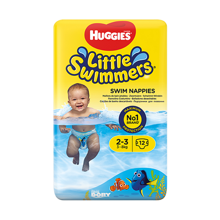 Pieluchy do pływania HUGGIES Little Swimmers size 2-3 - 12szt