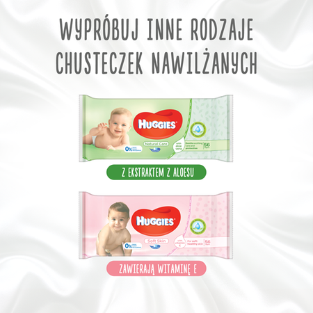 Chusteczki nawilżane HUGGIES Pure 2+1 (3 x 56 szt.)