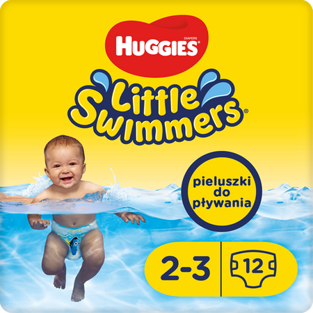 Pieluchy do pływania HUGGIES Little Swimmers size 2-3 - 12szt