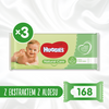 Chusteczki nawilżane HUGGIES Natural Care 2+1  (3 x 56 szt.)